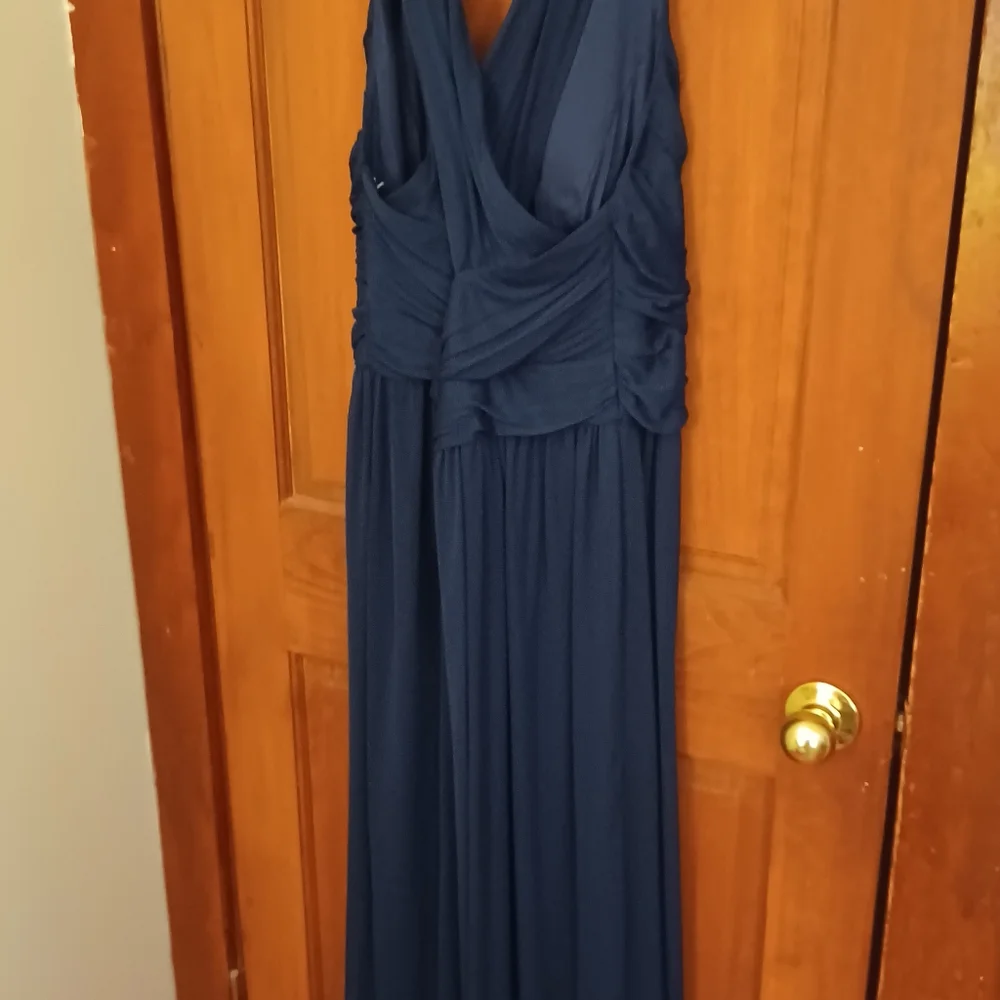 WOMEN'S DRESS/NAVY BLUE DAVID BRIDAL  SIZE 22. - Picture 5 of 6